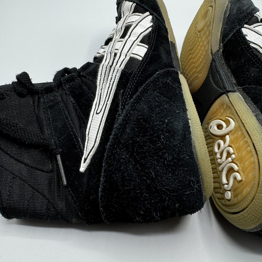 Vintage Asics JL204 Shoes Mens 6 Black Suede MMA Boxing Wrestling Sneakers - Picture 4 of 9